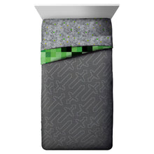Load image into Gallery viewer, Minecraft Creeper Twin Bed in a Bag