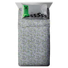 Load image into Gallery viewer, Minecraft Creeper Twin Bed in a Bag