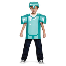 Load image into Gallery viewer, Minecraft Diamond Armor Classic Youth Costume