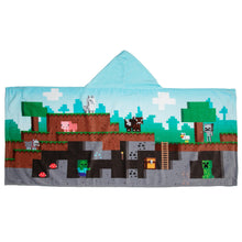 Load image into Gallery viewer, Minecraft Overworld Hooded Towel