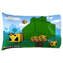 Load image into Gallery viewer, Minecraft Busy Working Bees Pillowcase
