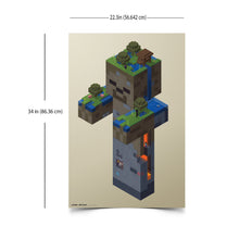 Load image into Gallery viewer, Minecraft Zombie Swamp Wall Poster
