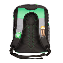 Load image into Gallery viewer, Minecraft 17" Emerald Survivalist Backpack
