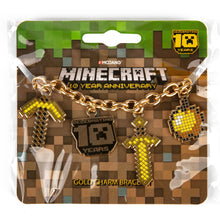 Load image into Gallery viewer, Minecraft 10 Year Anniversary Charm Bracelet
